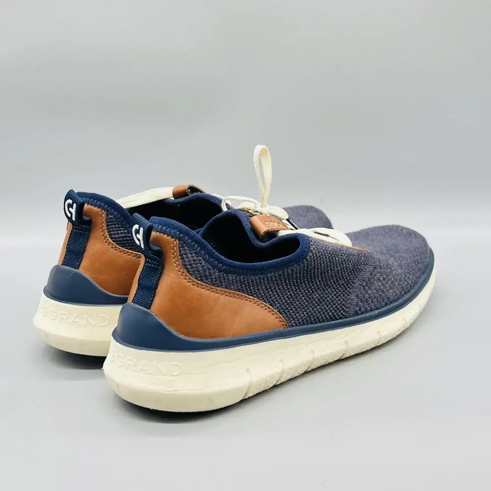 Cole Haan Shoes Mens 11 Blue Knit Zerogrand Low Top Casual Sneakers Comfort